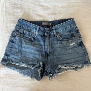 Just USA Distressed Blue Jean Shorts